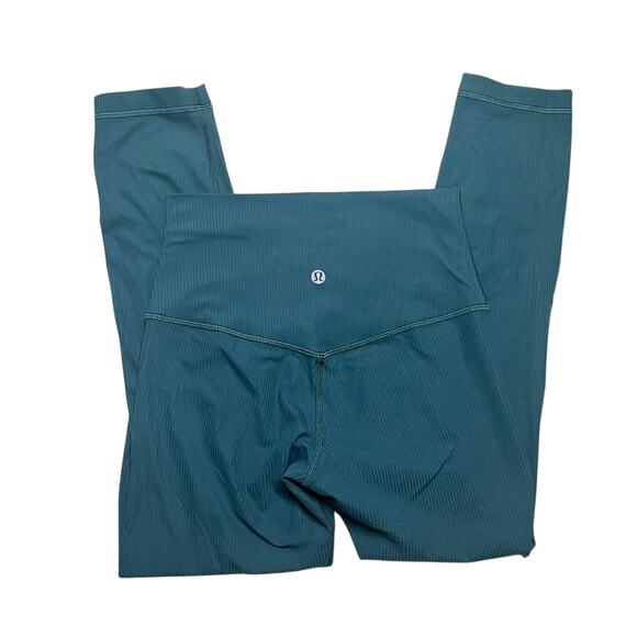 Lululemon Align Ribbed High-Rise Crop 23" Green Jasper Size 4 - Picture 1 of 3